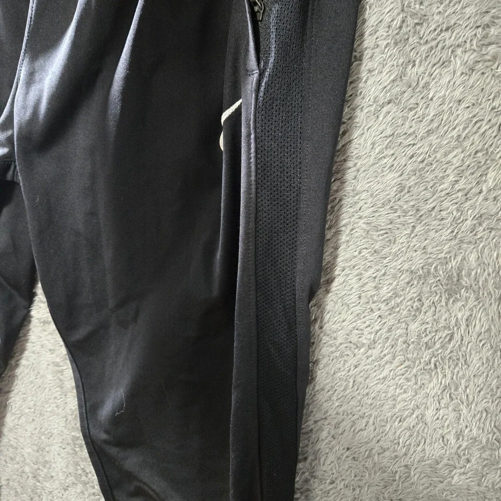 Nike Mens Dri-FIT Academy Training Pants Black Mesh Tapered Joggers Small